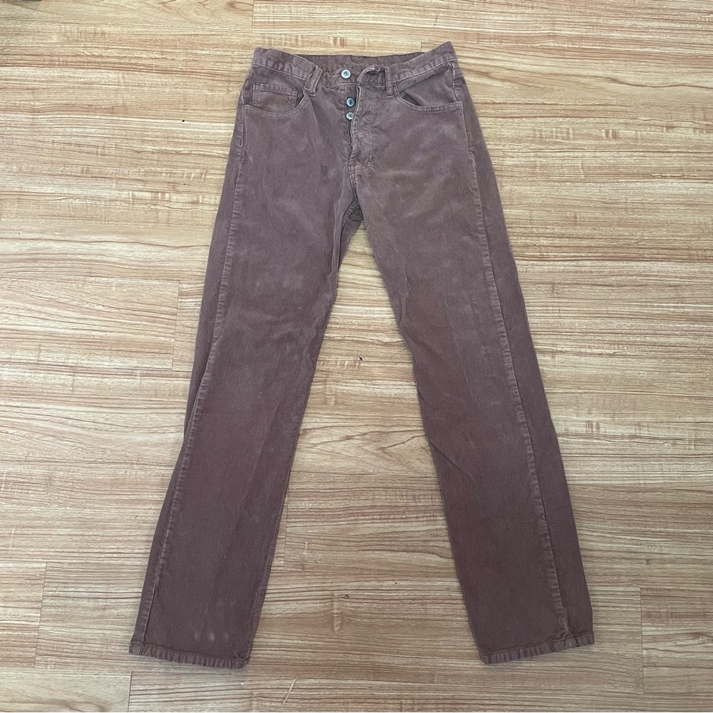 Brandy Melville Brown Corduroy Straight Leg Pants